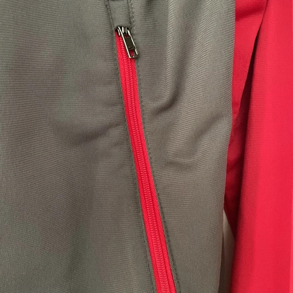 Nike The Athletic Dept Full Zip Sweatshirt Size XL Mens Gray Red Swoosh Jacket - Picture 4 of 10